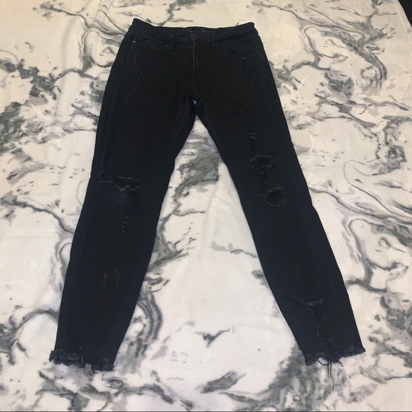 KanCan Black Distressed Jeans - Picture 2 of 6